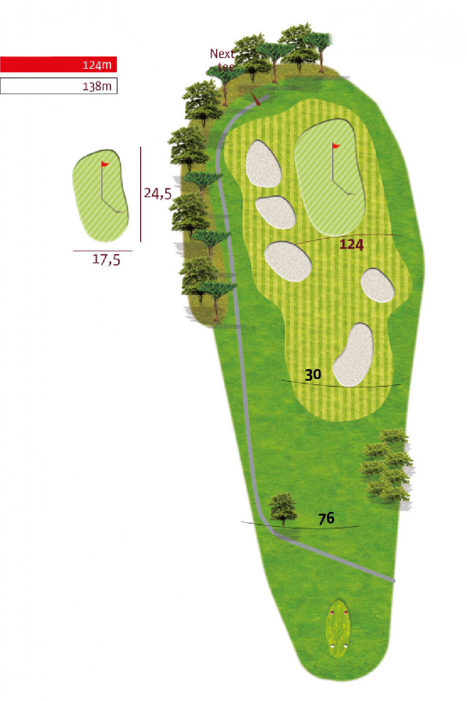 Plan hole 12