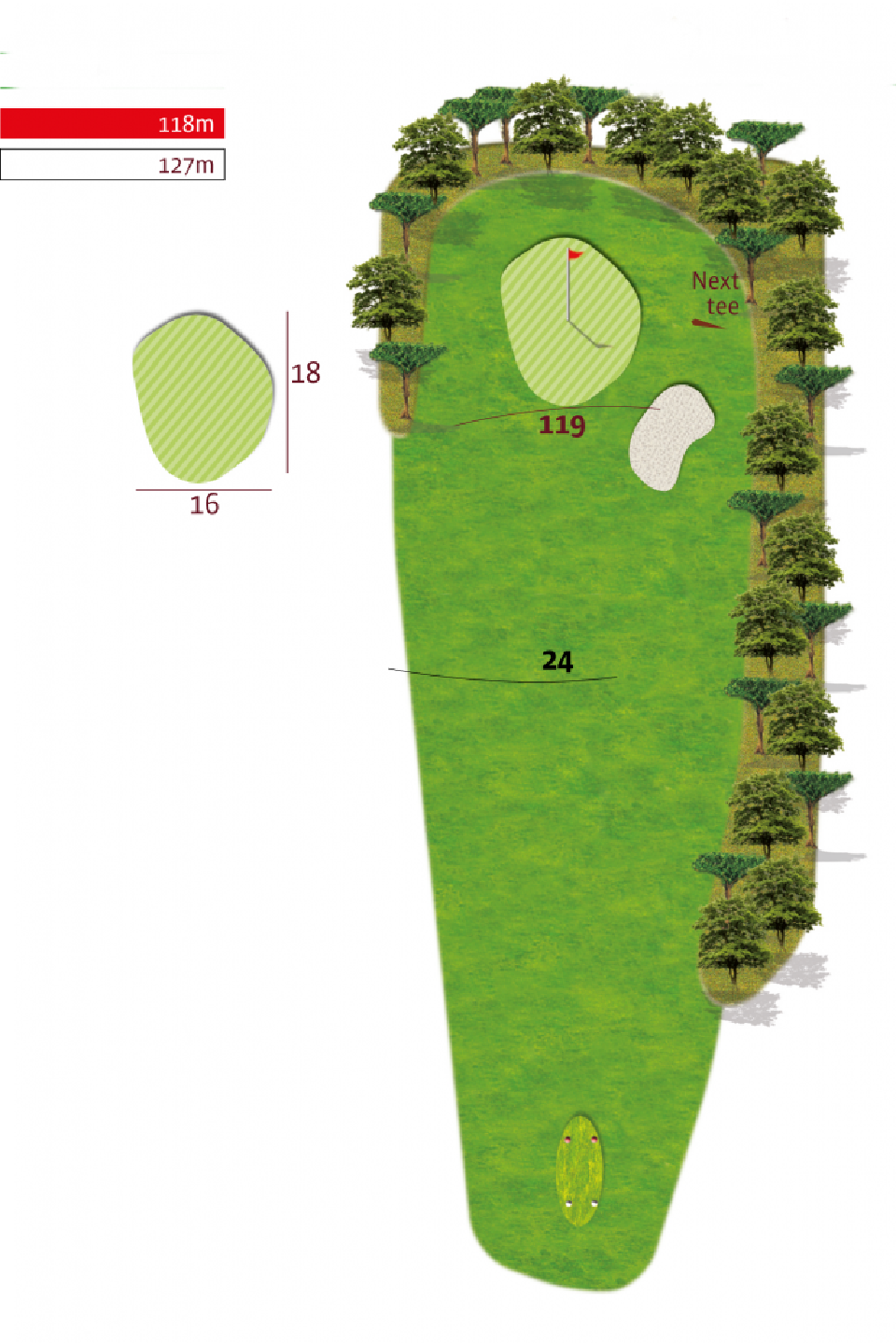 Plan hole 15